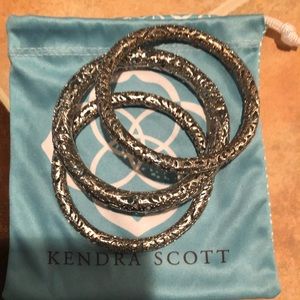 Kendra Scott silver bangles